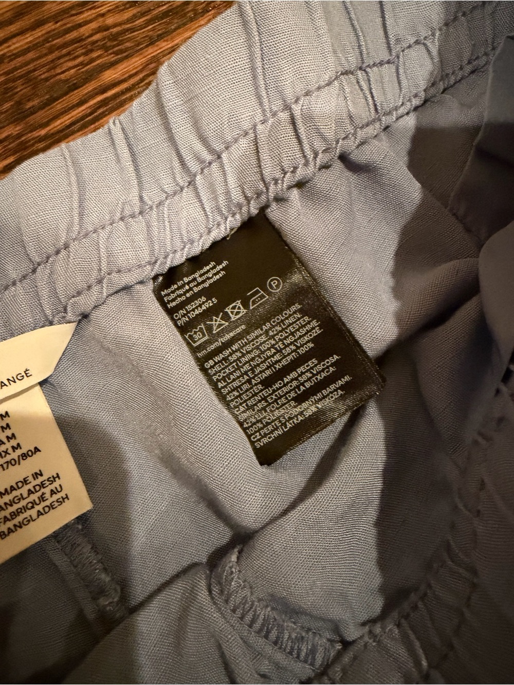 Linen Blend Drawstring Pants - Picture 4 of 6